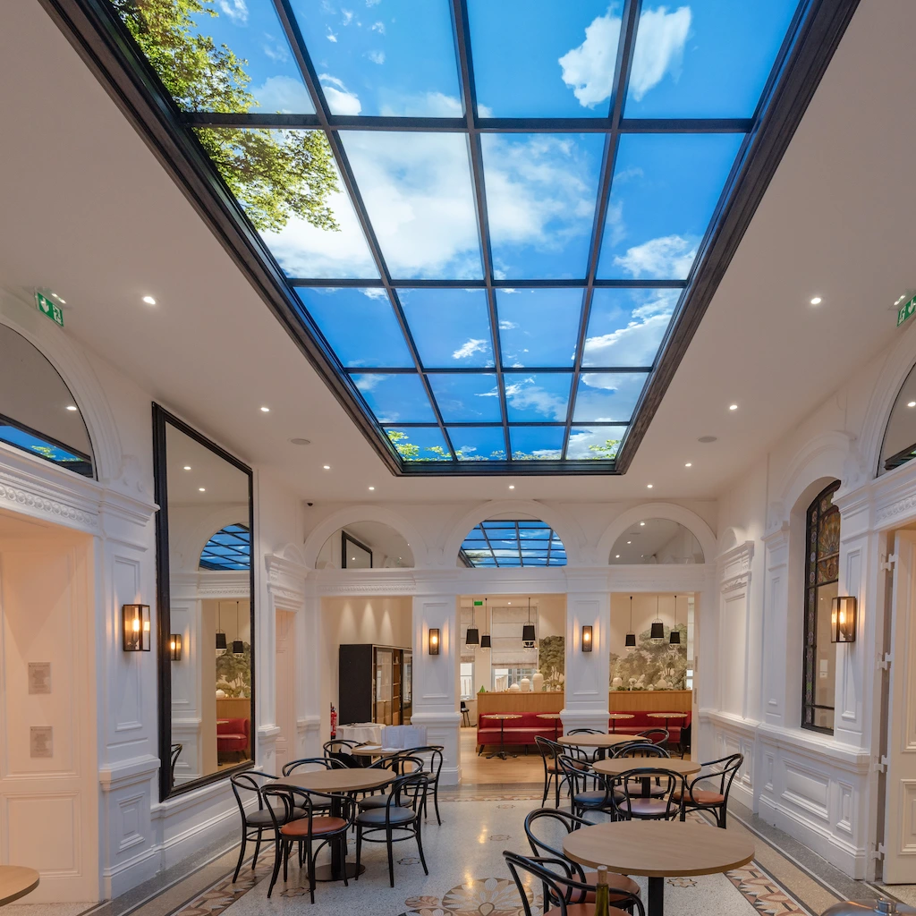 LED Wolkenplafond in verzorgingshuis